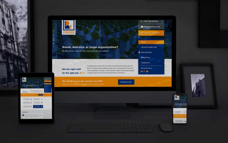 Premier HR Solutions Web Design by Rence Interactive